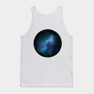 Blue galaxy Tank Top